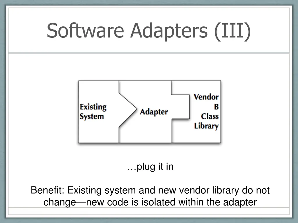 software adapters iii