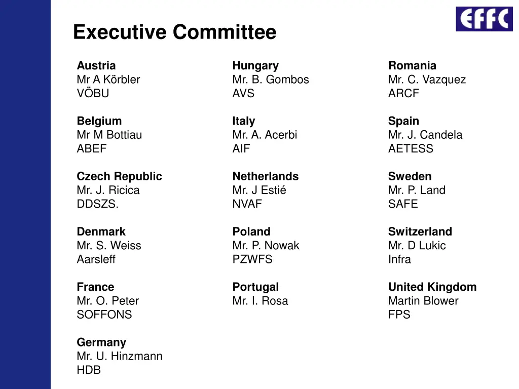 executive committee