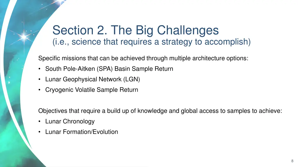 section 2 the big challenges i e science that