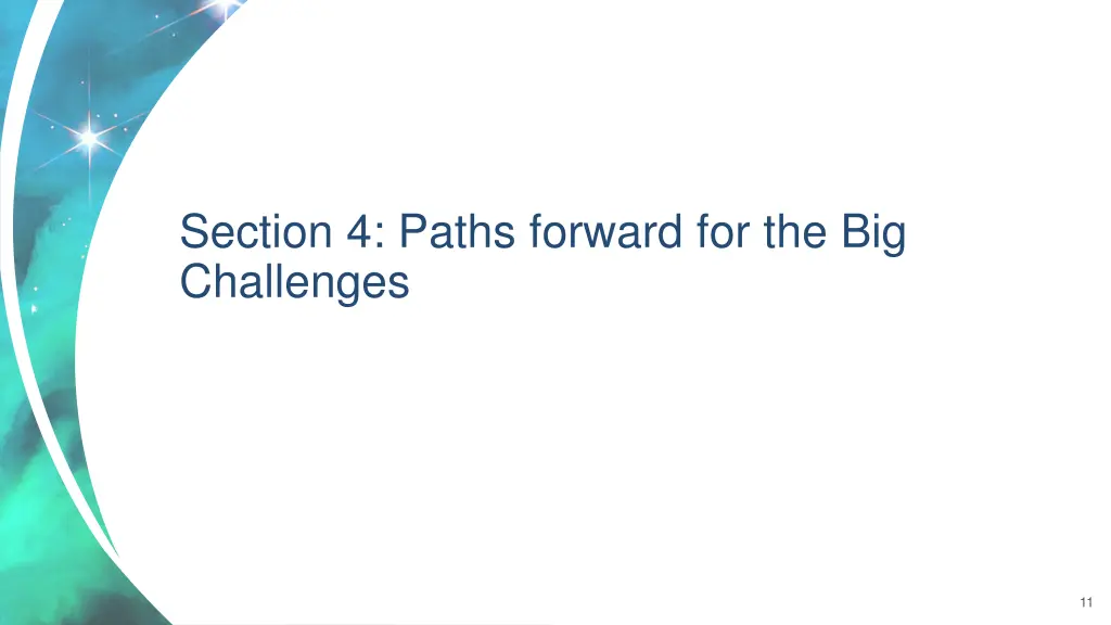 section 4 paths forward for the big challenges