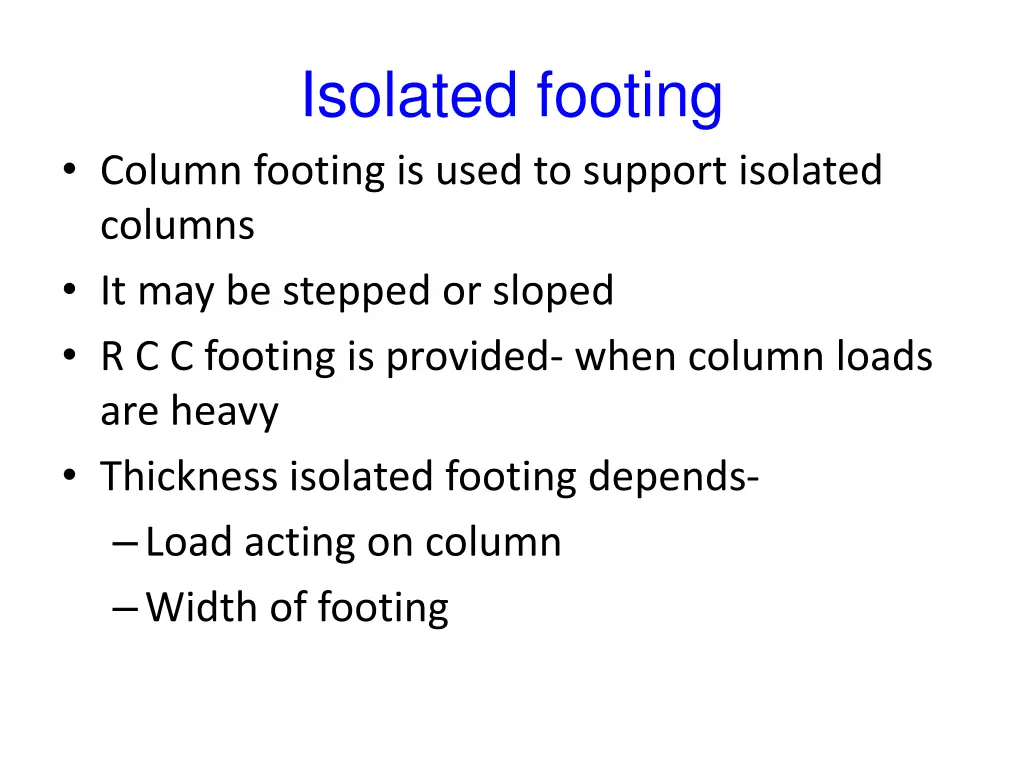 isolated footing 1