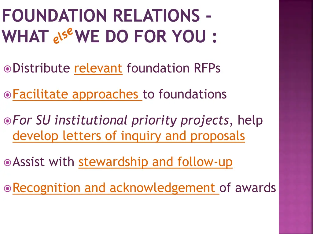 foundation relations what we do for you 1