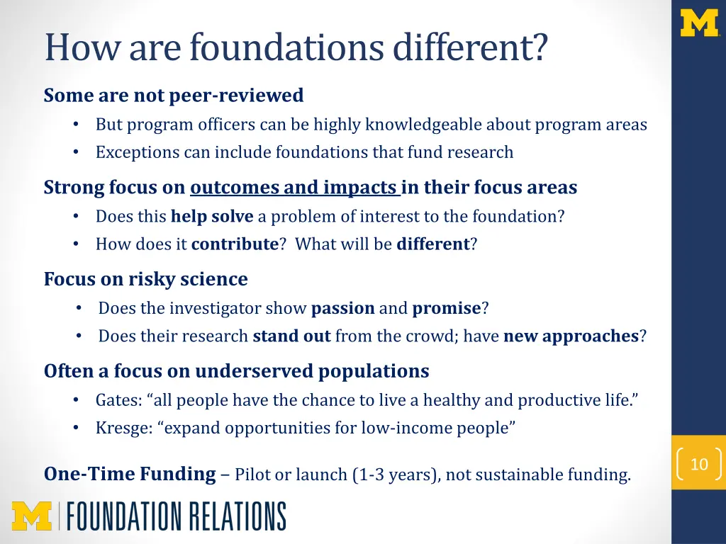 how are foundations different