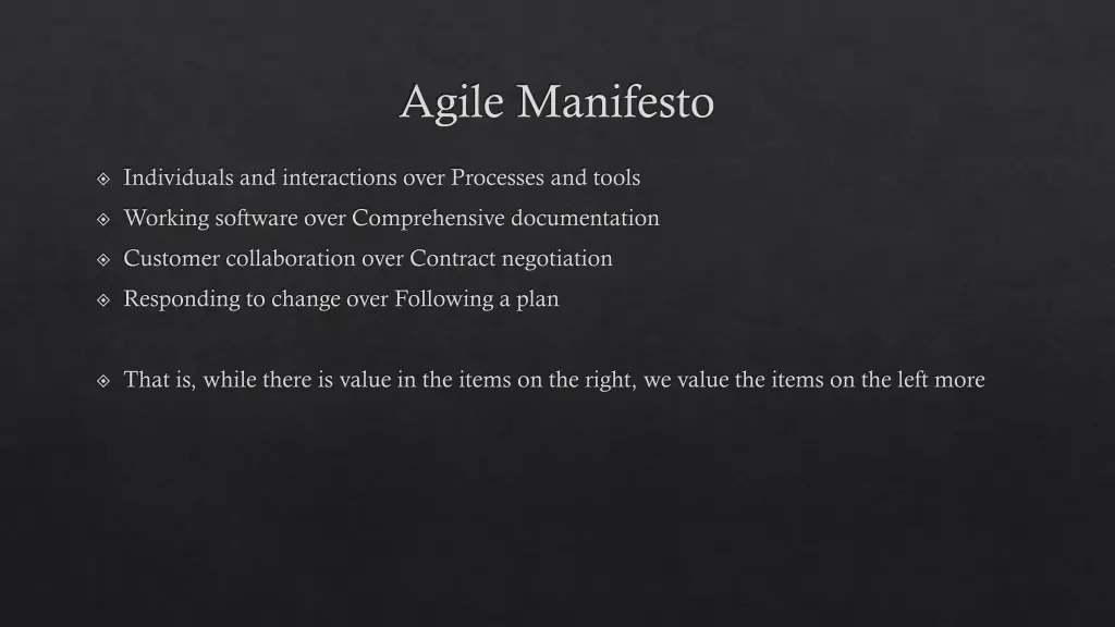 agile manifesto