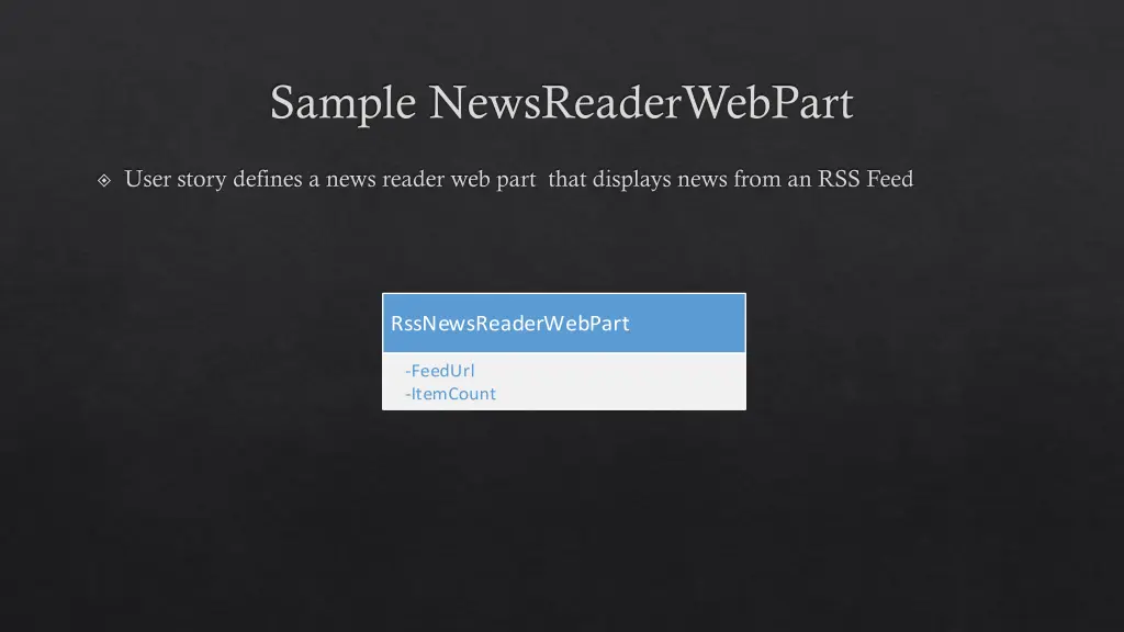 sample newsreaderwebpart