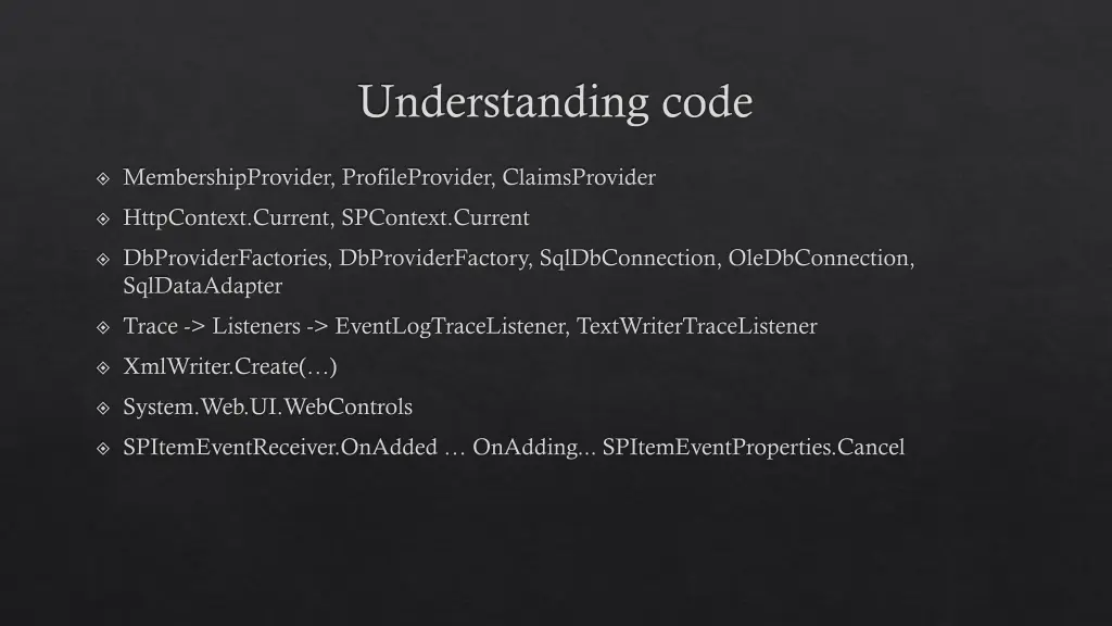 understanding code