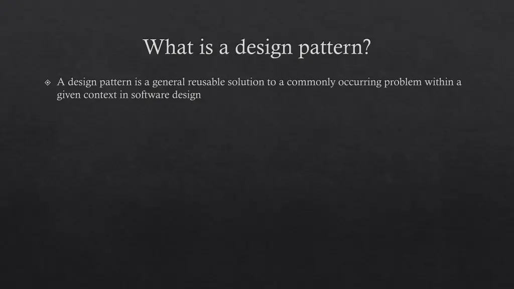 what is a design pattern