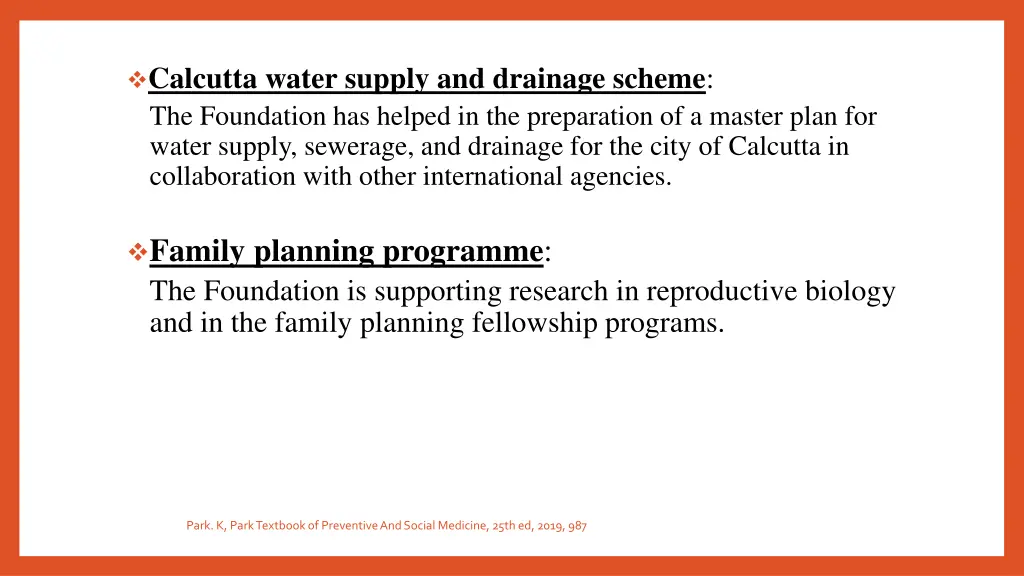 calcutta water supply and drainage scheme