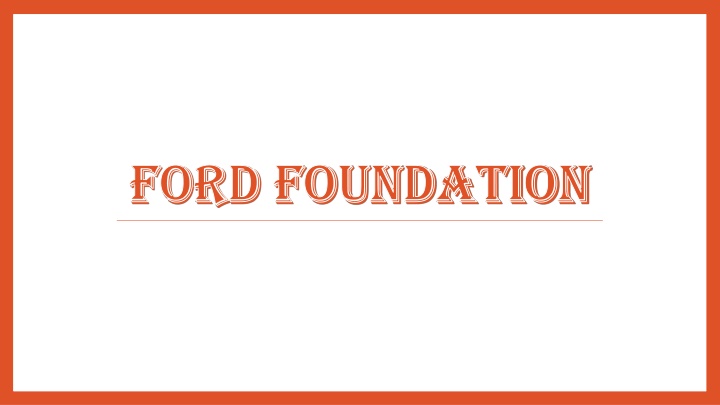 ford foundation ford foundation