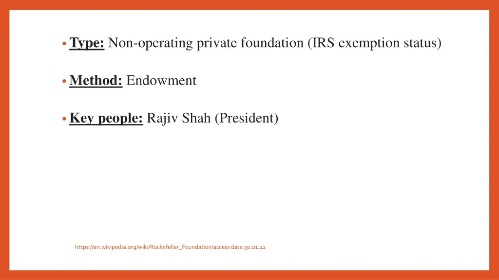 type non operating private foundation