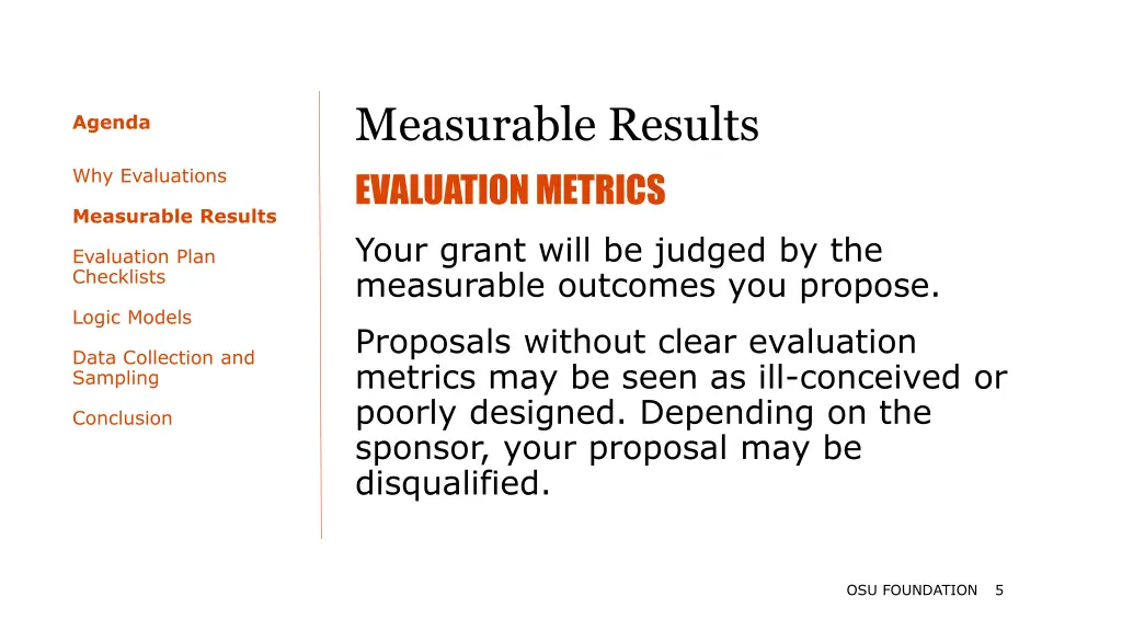 measurable results