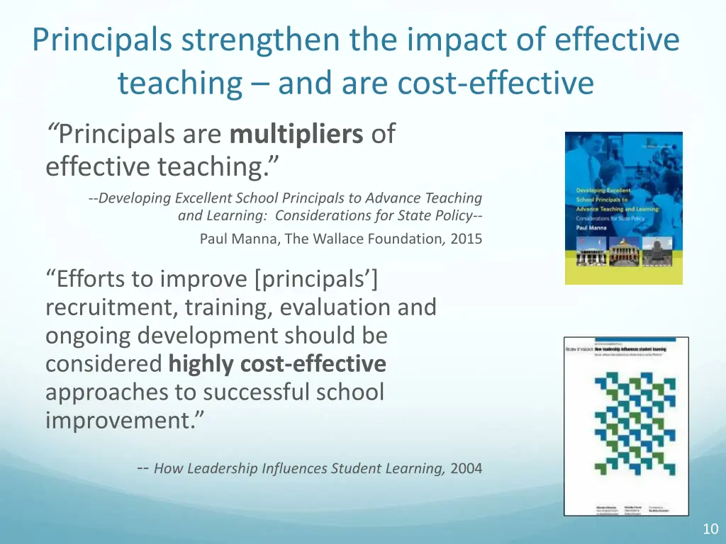 principals strengthen the impact of effective