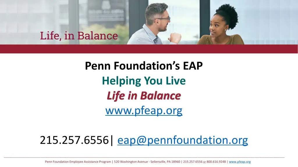 penn foundation s eap helping you live life