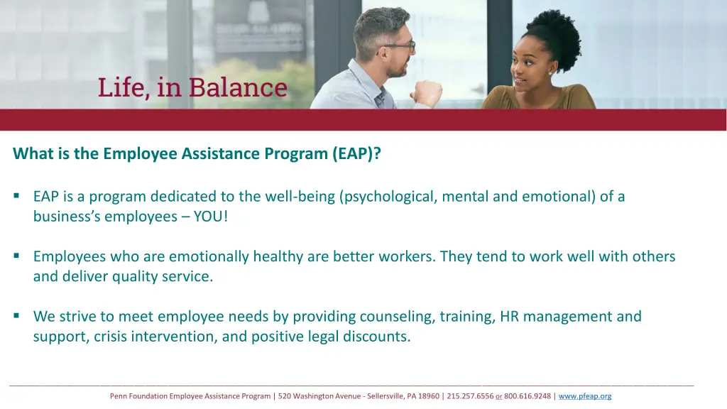 what is the employee assistance program eap