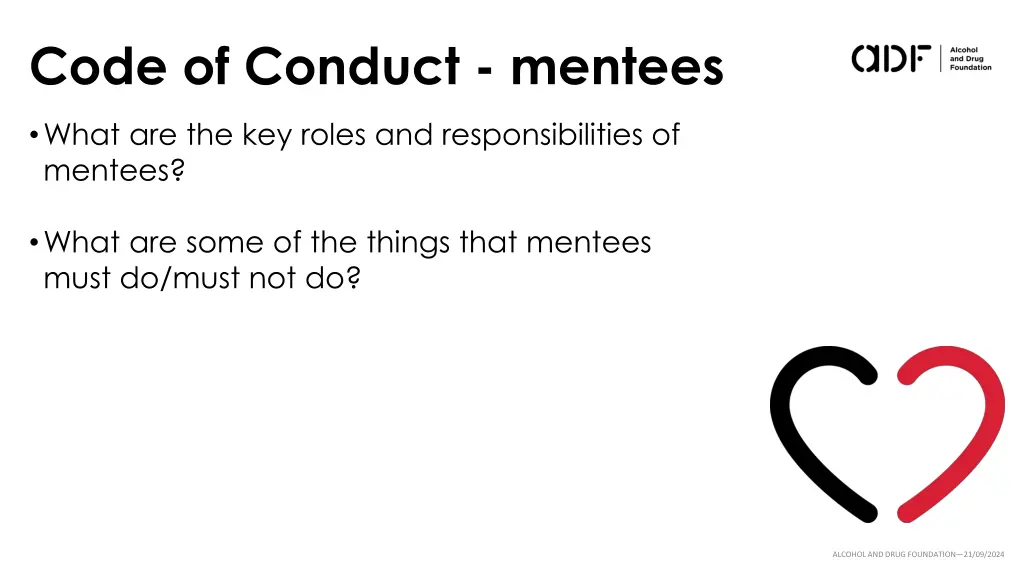 code of conduct mentees