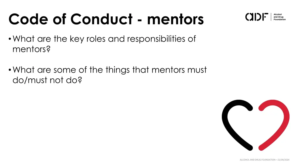 code of conduct mentors