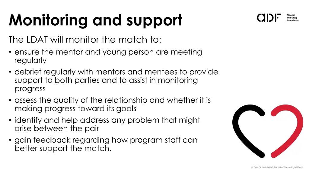 monitoring and support