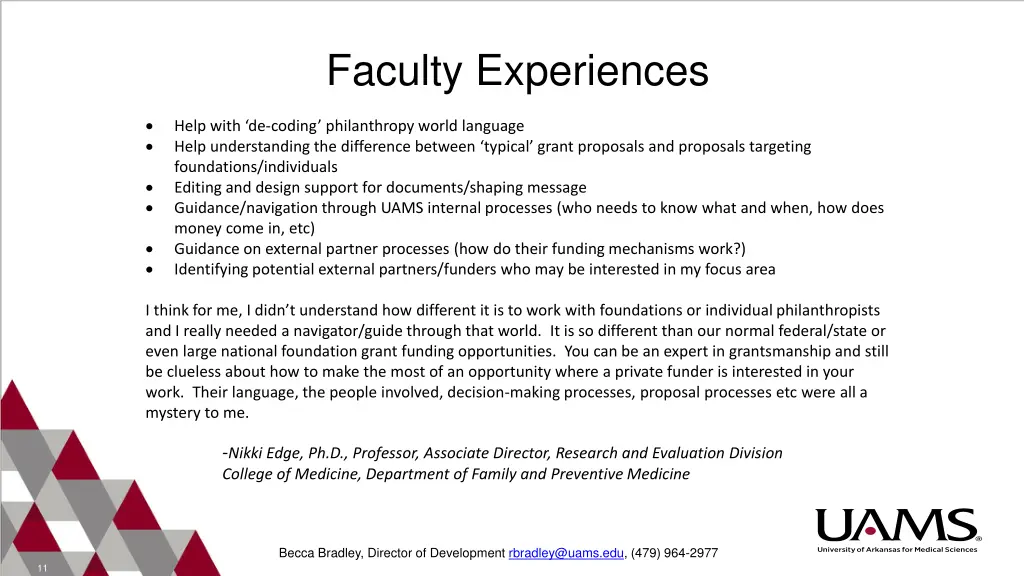 faculty experiences 2