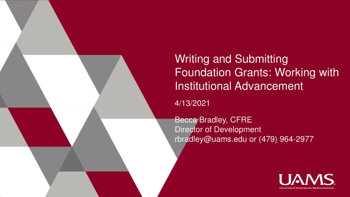 writing and submitting foundation grants working