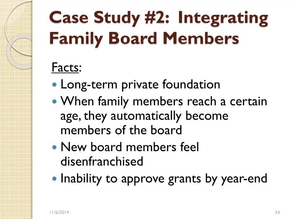 case study 2 integrating family board members