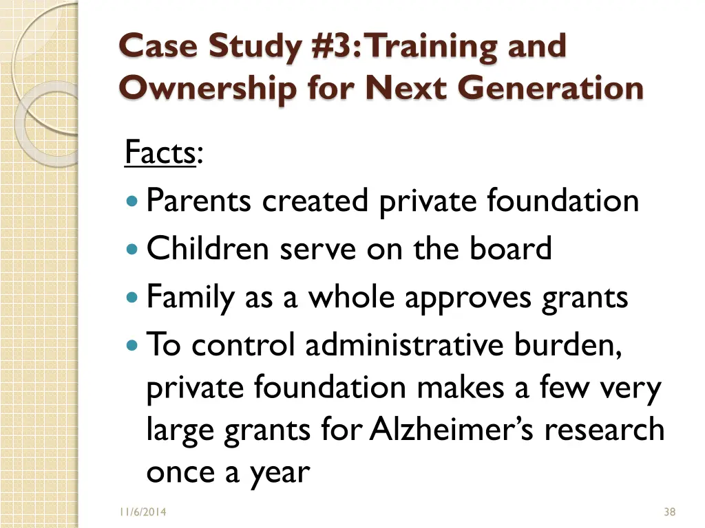 case study 3 training and ownership for next