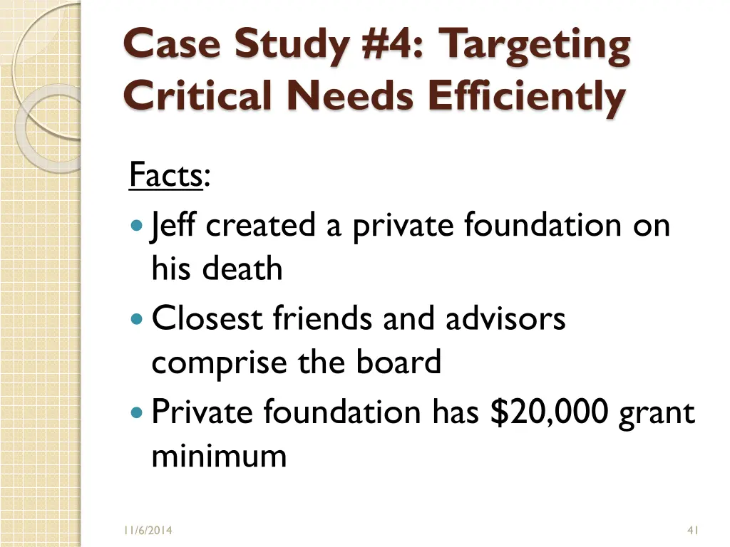 case study 4 targeting critical needs efficiently