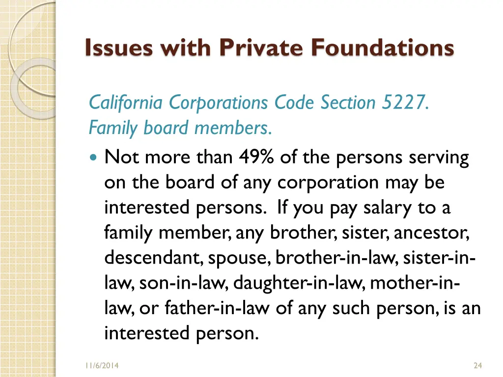 issues with private foundations 4