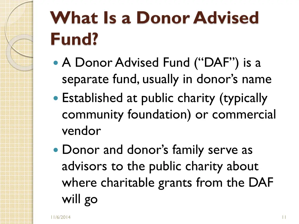 what is a donor advised fund a donor advised fund