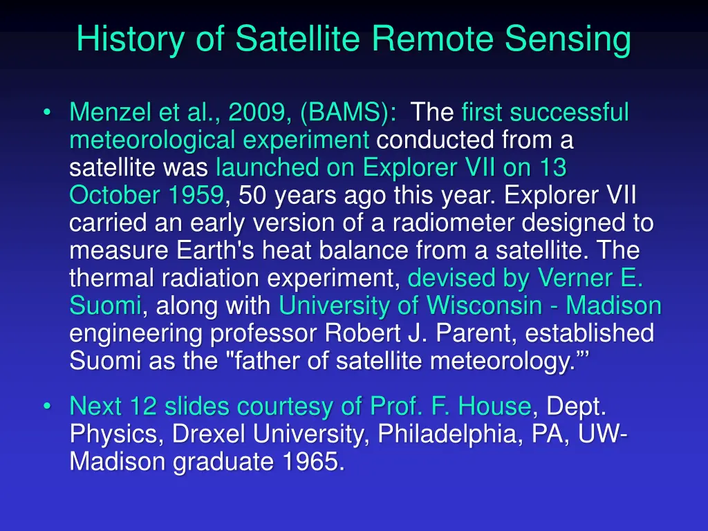 history of satellite remote sensing