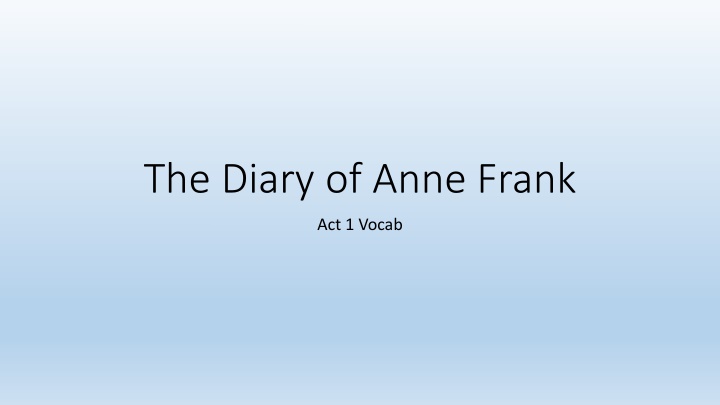 the diary of anne frank