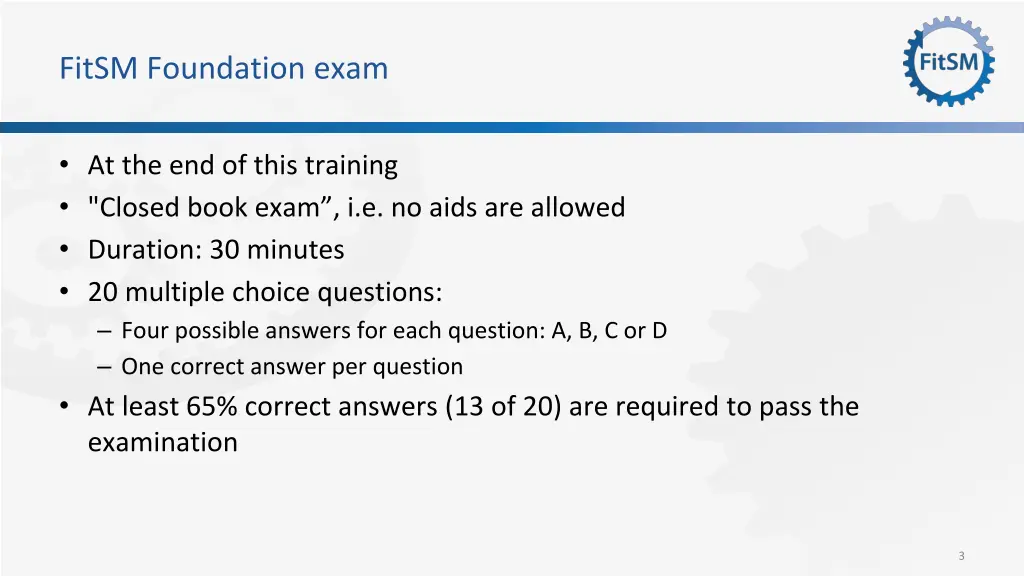 fitsm foundation exam