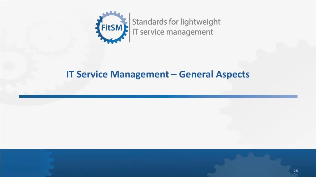 it service management general aspects