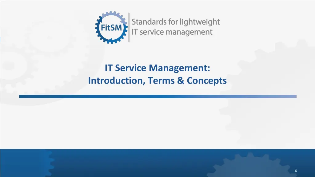 it service management introduction terms concepts