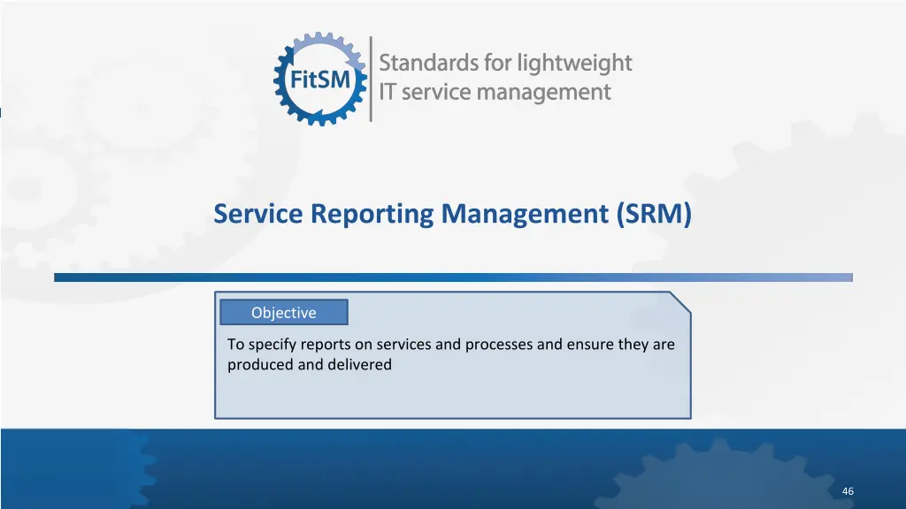 service reporting management srm