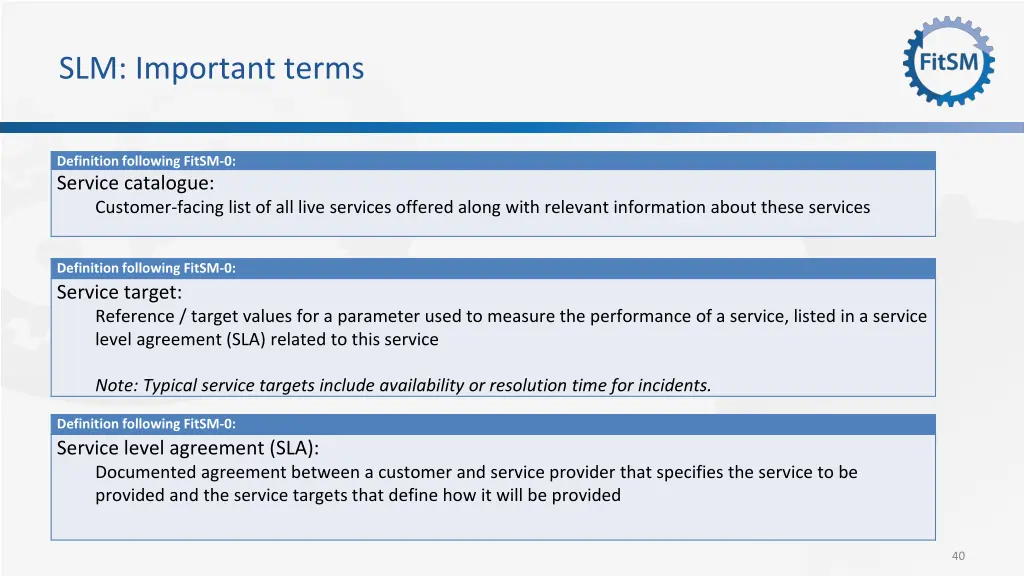 slm important terms