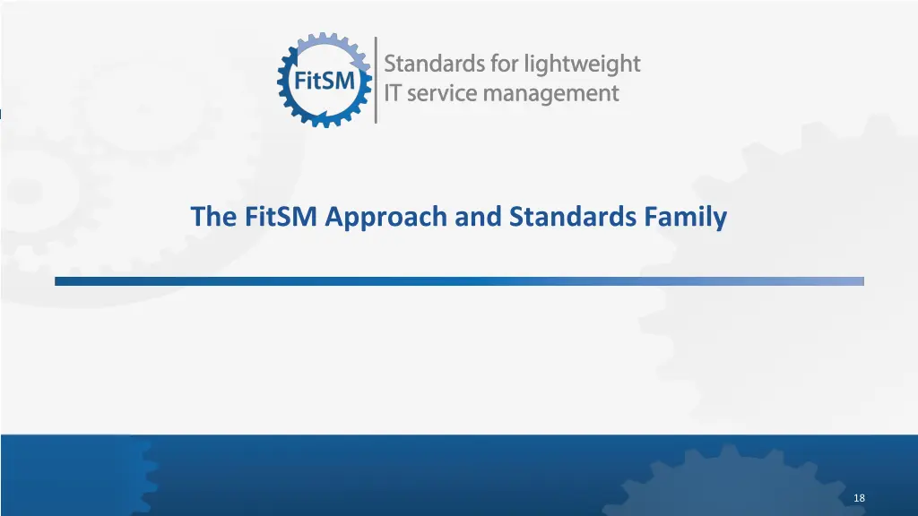 the fitsm approach and standards family