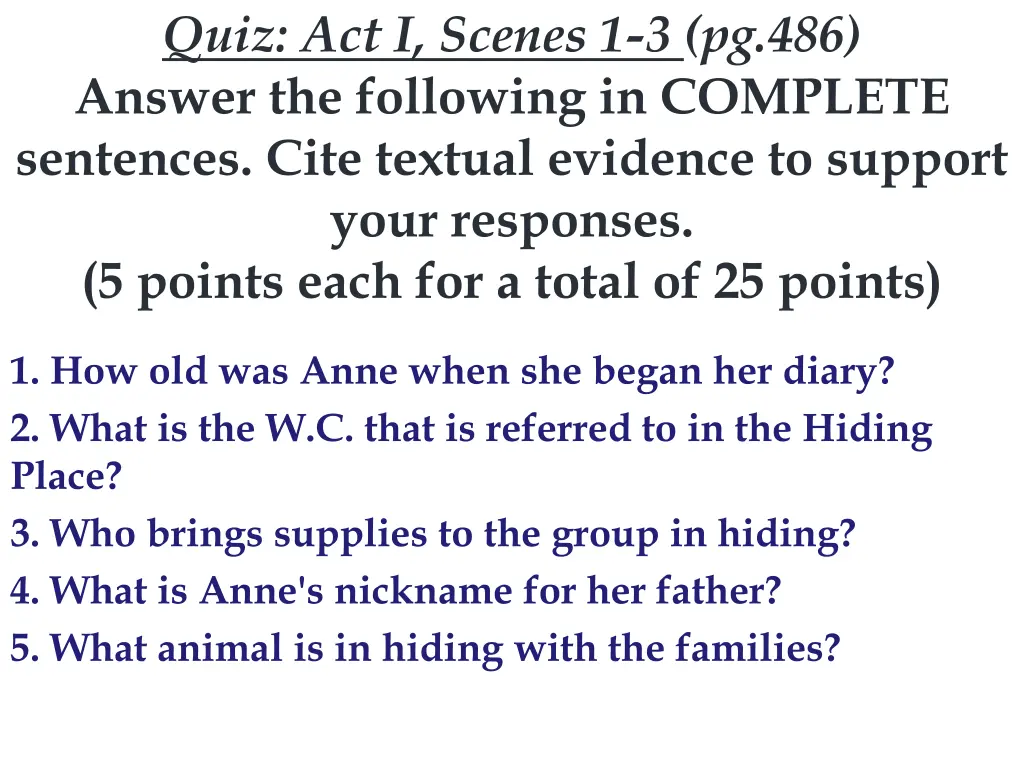 quiz act i scenes 1 3 pg 486 answer the following