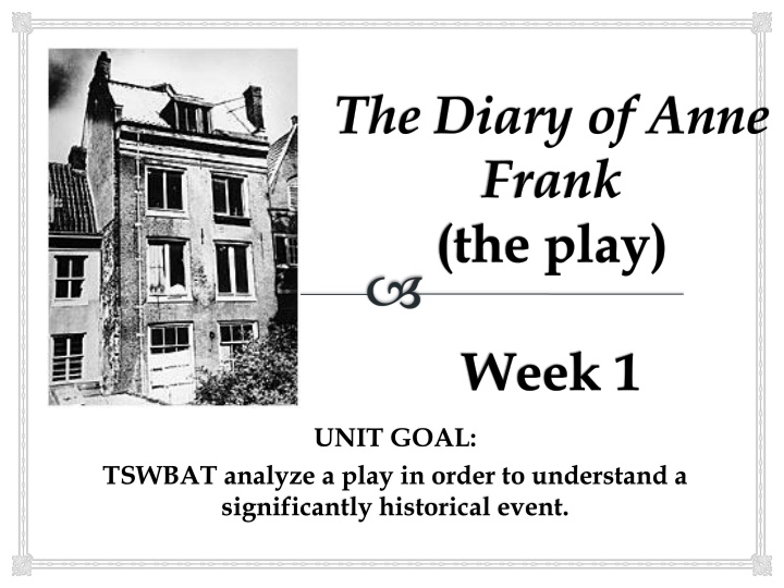 the diary of anne frank the play