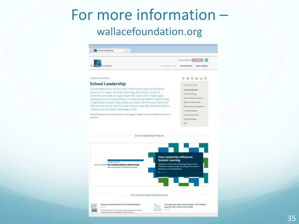 for more information wallacefoundation org