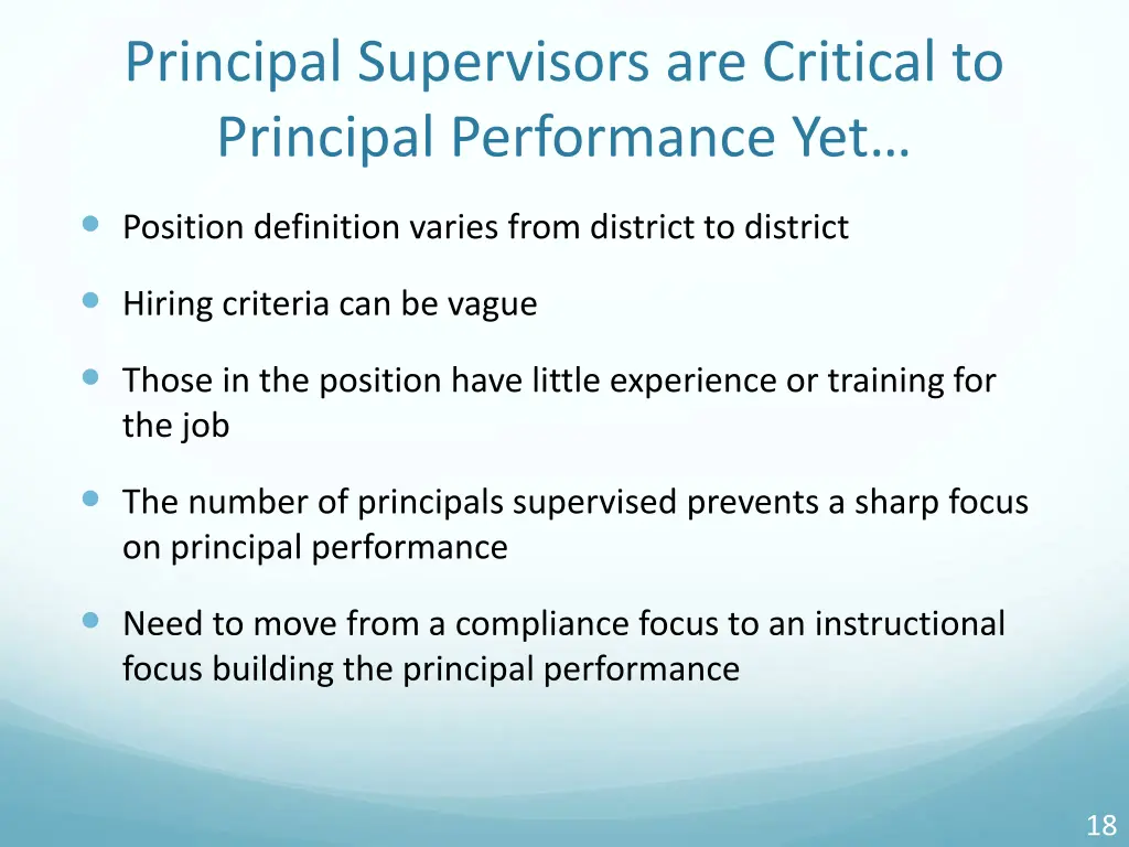 principal supervisors are critical to principal