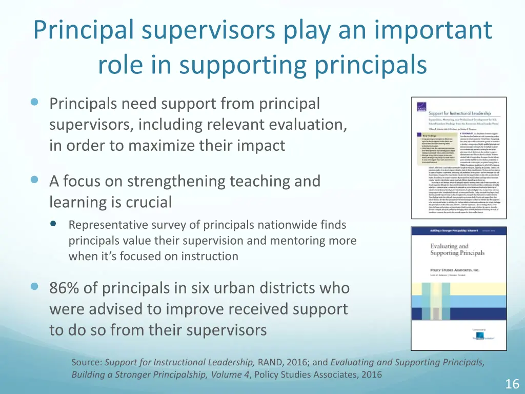 principal supervisors play an important role