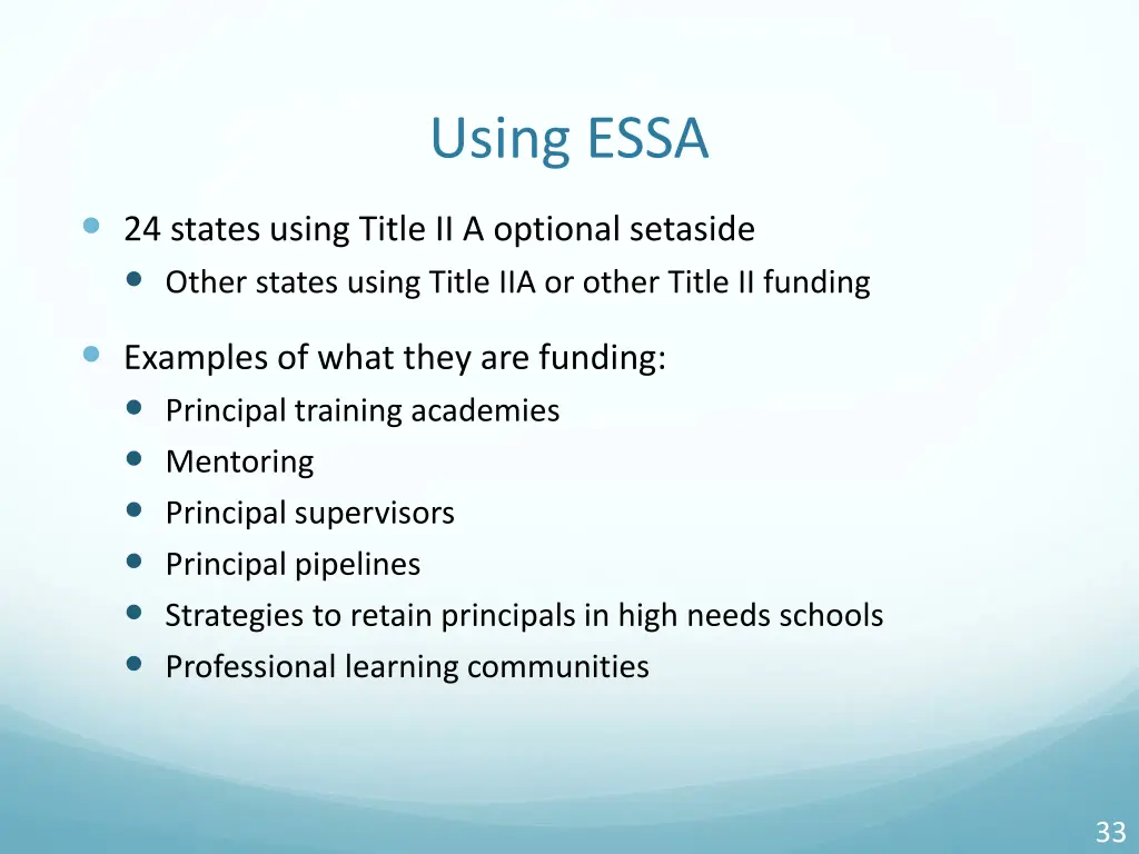 using essa