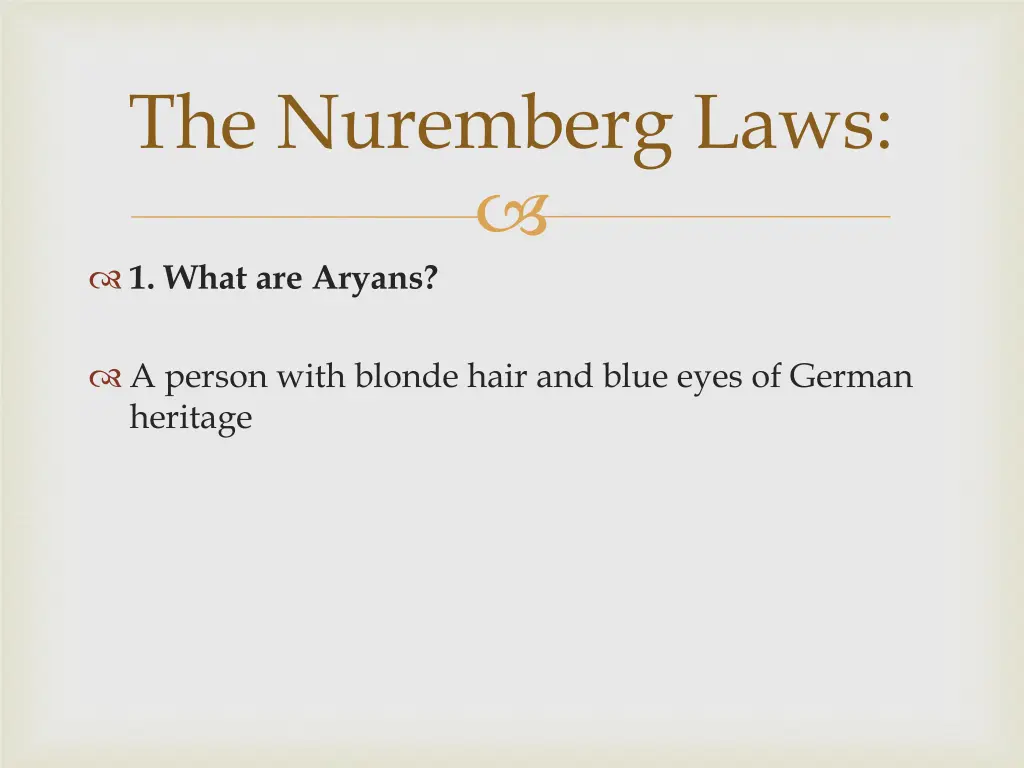 the nuremberg laws