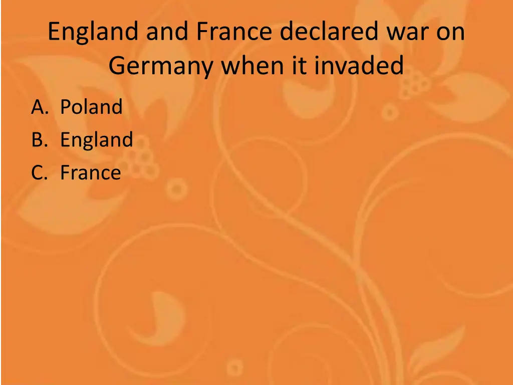 england and france declared war on germany when