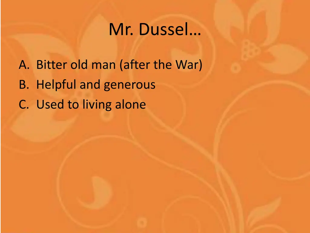 mr dussel