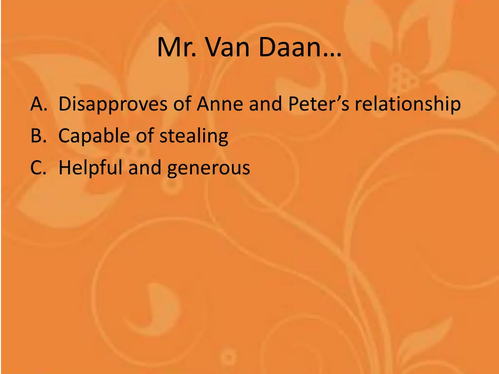 mr van daan