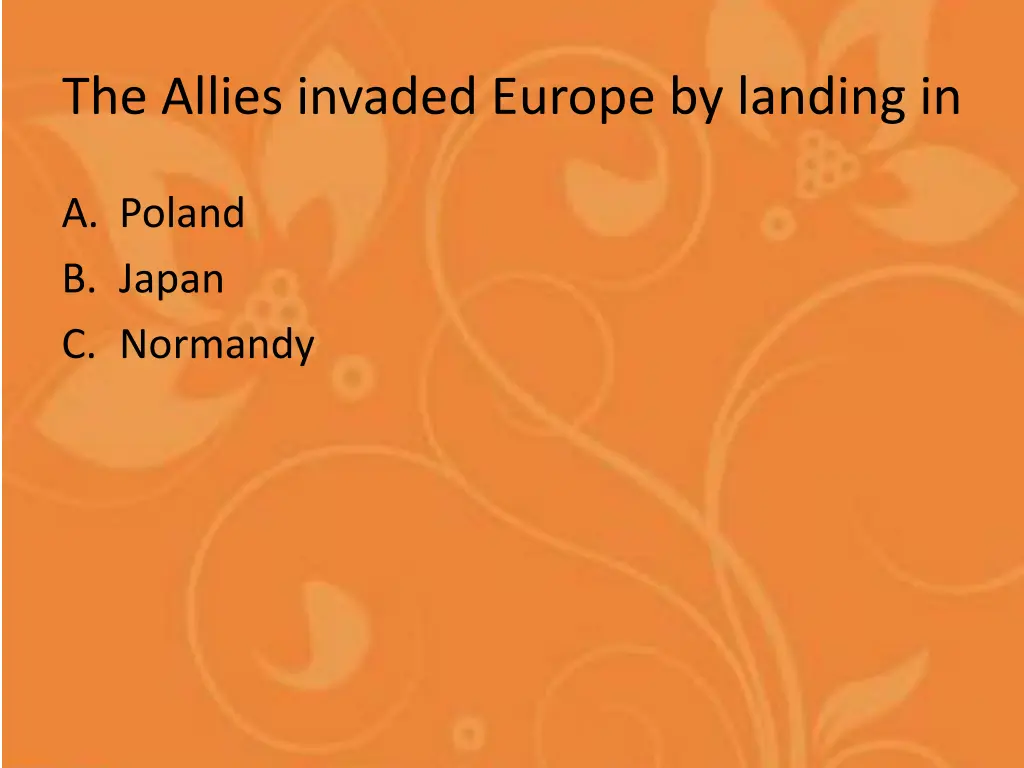 the allies invaded europe by landing in