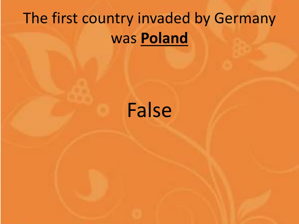 the first country invaded by germany was poland