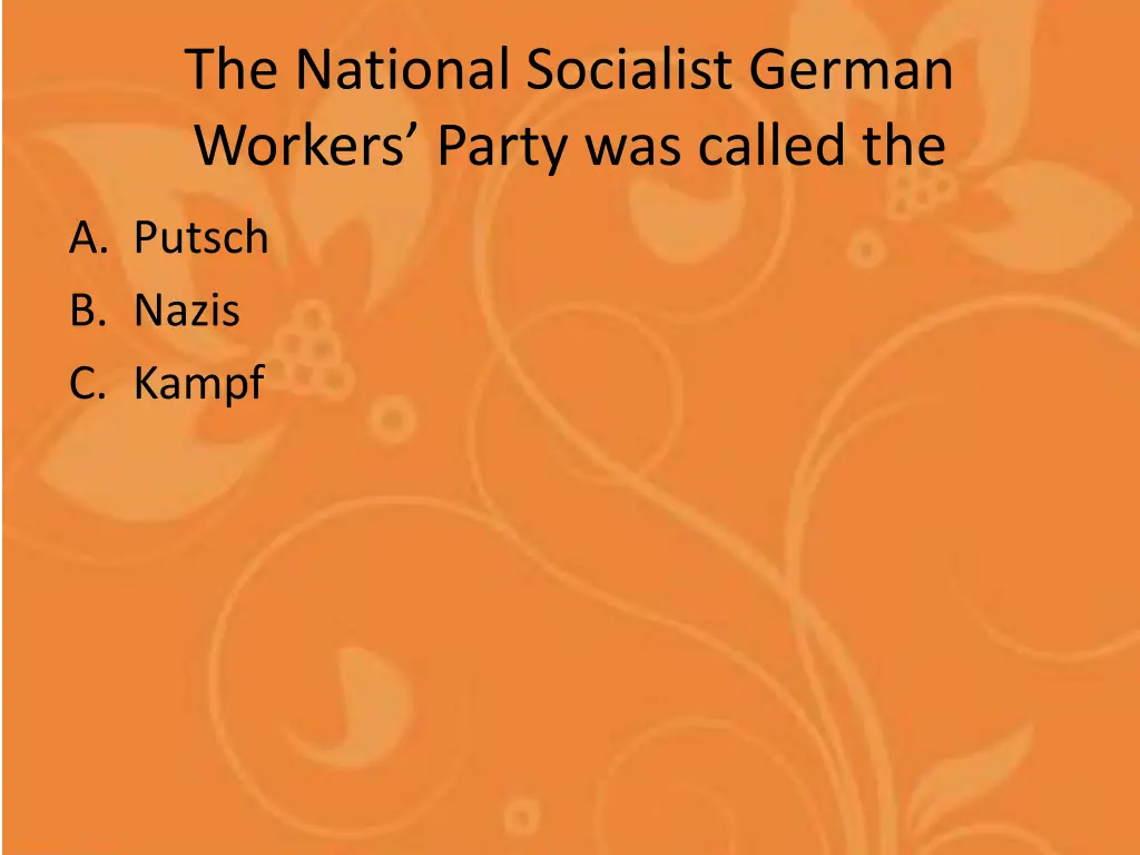 the national socialist german workers party