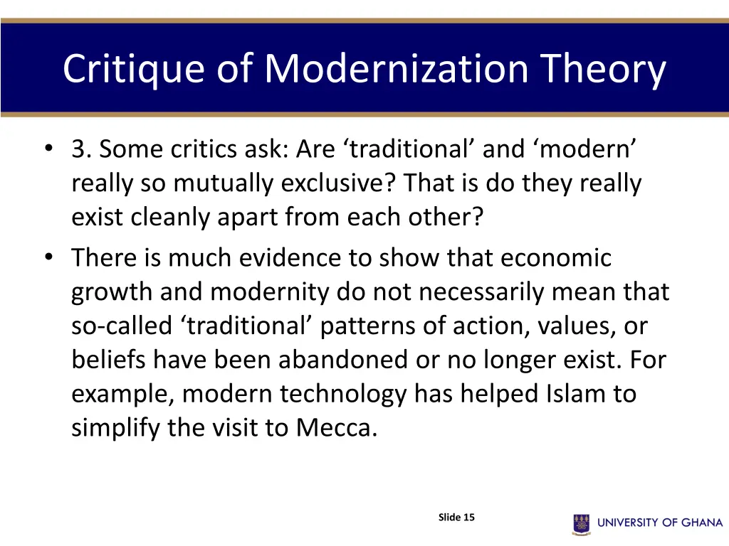 critique of modernization theory 1